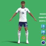 3D Rigged Cole Palmer England Euro 2024
