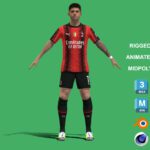3D Rigged Christian Pulisic AC Milan 2024