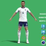 3D Rigged Declan Rice England Euro 2024