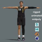 T-Pose Rigged A’ja Wilson WNBA