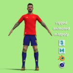 T-Pose Rigged Joselu Spain Euro 2024