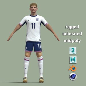 T-Pose Rigged Anthony Gordon England Euro 2024