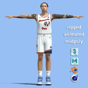 T-Pose Rigged Brittney Griner WNBA