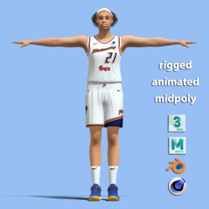 T-Pose Rigged Brianna Turner WNBA