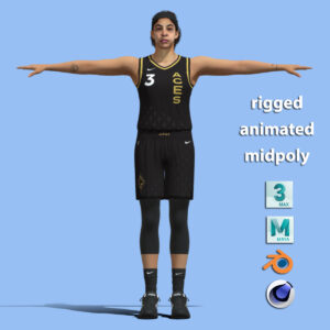 T-Pose Rigged Candace Parker WNBA