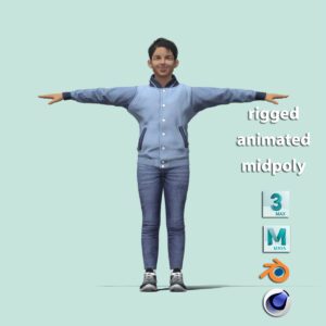 T-Pose rigged Boy