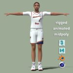 T-Pose Rigged Evina Westbrook WNBA
