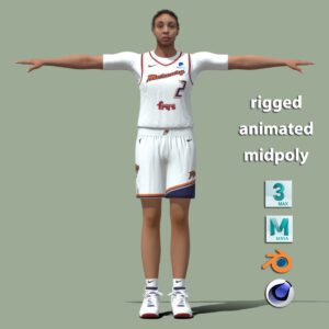 T-Pose Rigged Evina Westbrook WNBA