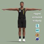 T-Pose Rigged Jackie Young WNBA