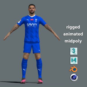 T-Pose Rigged Mitrovic Al Hilal