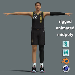T-Pose Rigged A’ja Wilson WNBA