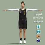 T-Pose Rigged Alysha Clark WNBA