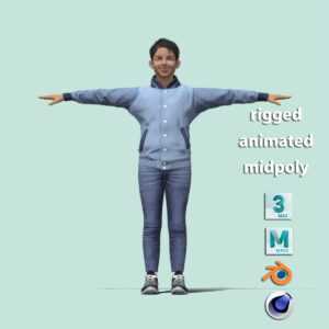 T-Pose rigged Boy