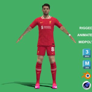 3D Rigged Dominik Szoboszlai Liverpool 2025