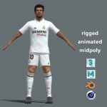 T-Pose Rigged Luis Figo Real Madrid
