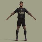 T-Pose Rigged Jose Cifuentes Los Angeles FC
