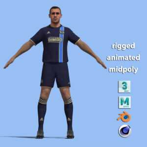 T-Pose Rigged Daniel Gazdag MLS Philadelphia