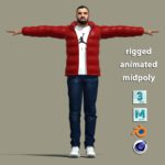 T-Pose Rigged Drake rapper