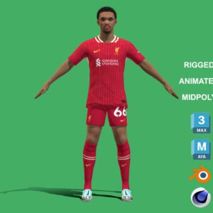 3D Rigged Trent Alexander-Arnold Liverpool 2025