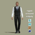 Business man walking