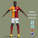 T-Pose Rigged Osimhen Galatasaray