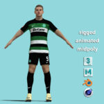 T-Pose Rigged Viktor Gyokeres Sporting Lisbon