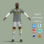 T-Pose Rigged Paul Pogba Juventus