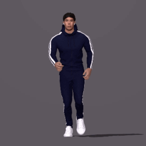 Sport man jogging video