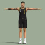 T-Pose Rigged Kierstan Bell Las Vegas Aces