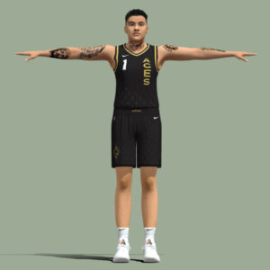T-Pose Rigged Kierstan Bell Las Vegas Aces