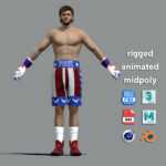 T-Pose Rigged Logan Paul boxing
