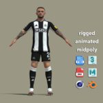T-Pose Rigged Kieran Trippier Newcastle 24-25