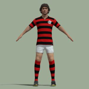 T-Pose Rigged Zico Flamengo