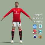 T-P Rigged Rasmus Højlund Manchester United 24-25