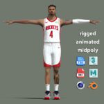 T-Pose Rigged Jalen Green Houston Rockets 2 a1 5
