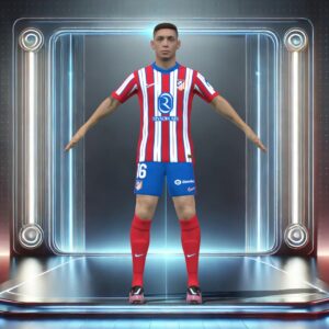 3D Rigged Nahuel Molina Atletico Madrid 2025