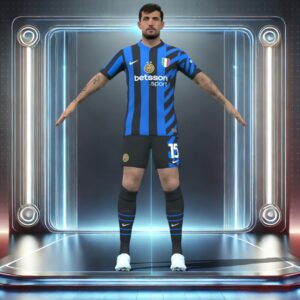 3D Rigged Francesco Acerbi Inter Milan 2025