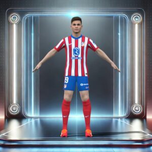 3D Rigged Julian Alvarez Atletico Madrid 2025