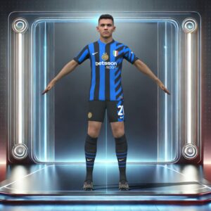 3D Rigged Kristjan Asllani Inter Milan 2025
