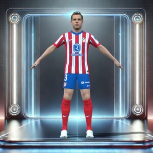 3D Rigged Cesar Azpilicueta Atletico Madrid 2025