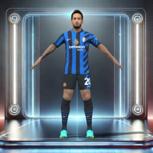 3D Rigged Hakan Calhanoglu Inter Milan 2025