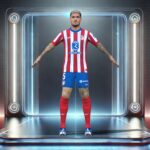 3D Rigged De Paul Atletico Madrid 2025
