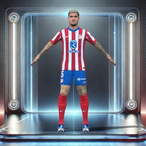 3D Rigged De Paul Atletico Madrid 2025