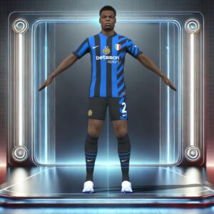 3D Rigged Denzel Dumfries Inter Milan 2025