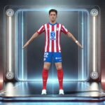3D Rigged Giuliano Simeone Atletico Madrid 2025