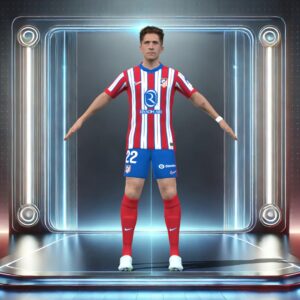 3D Rigged Giuliano Simeone Atletico Madrid 2025