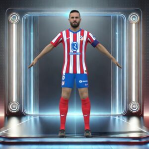 3D Rigged Koke Atletico Madrid 2025