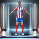 3D Rigged Clement Lenglet Atletico Madrid 2025