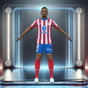 3D Rigged Samuel Lino Atletico Madrid 2025