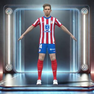 3D Rigged Marcos Llorente Atletico Madrid 2025